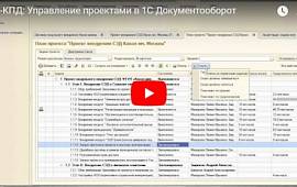 1С-КПД: Управление проектами в 1С:Документооборот 1С-КПД: Управление проектами в 1С:Документооборот